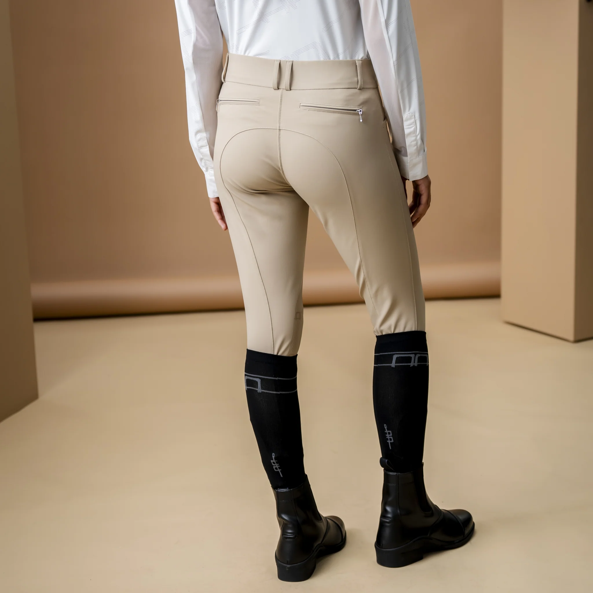 AA Aria Knee Patch Mid Rise Breech - Image 3