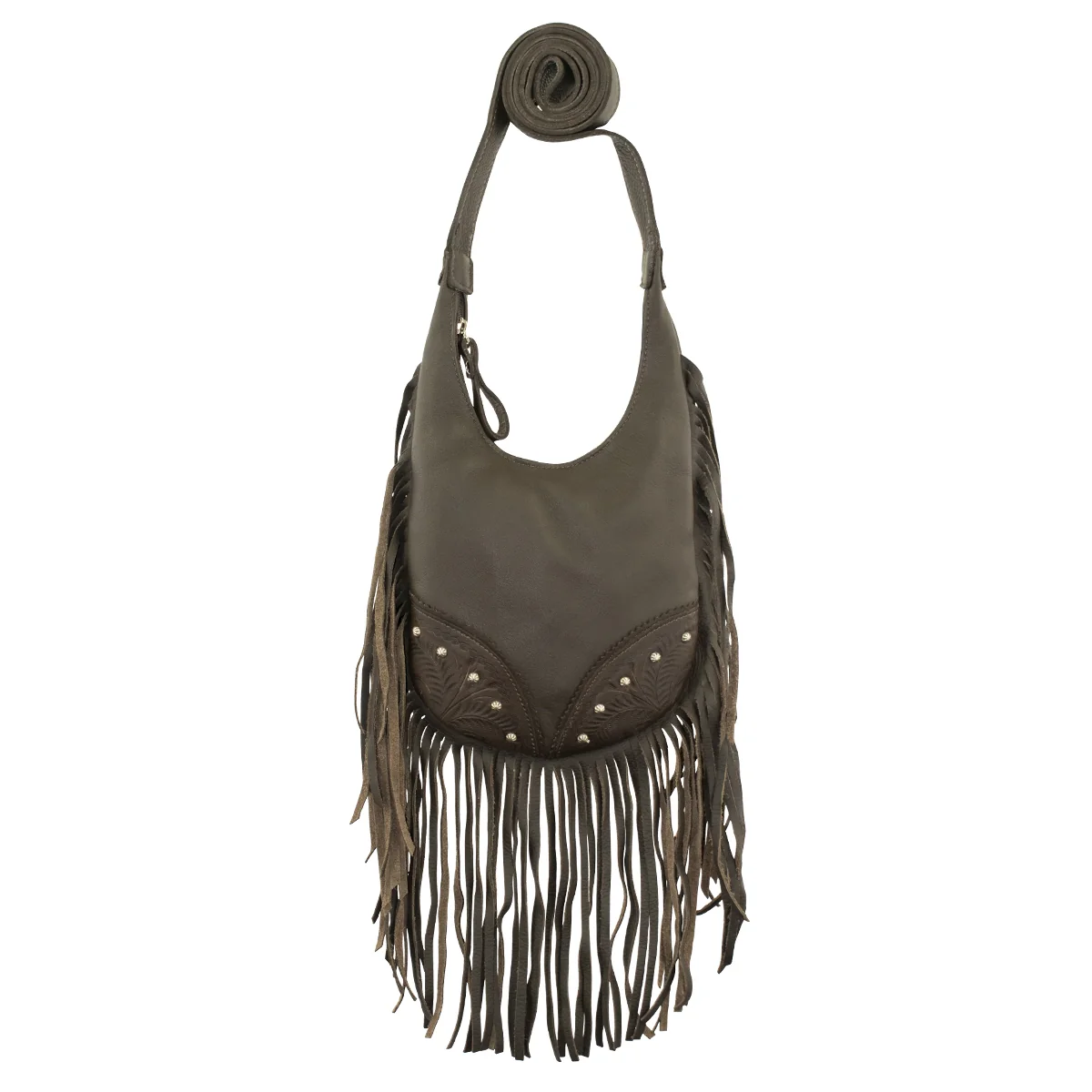 Amercian West Fringed Cowgirl Hobo Crossbody Bag