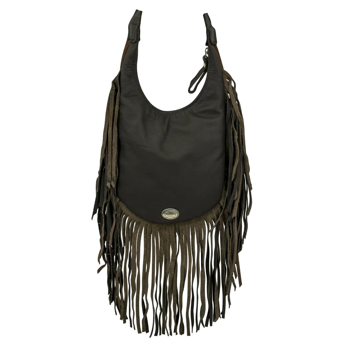 Amercian West Fringed Cowgirl Hobo Crossbody Bag - Image 2
