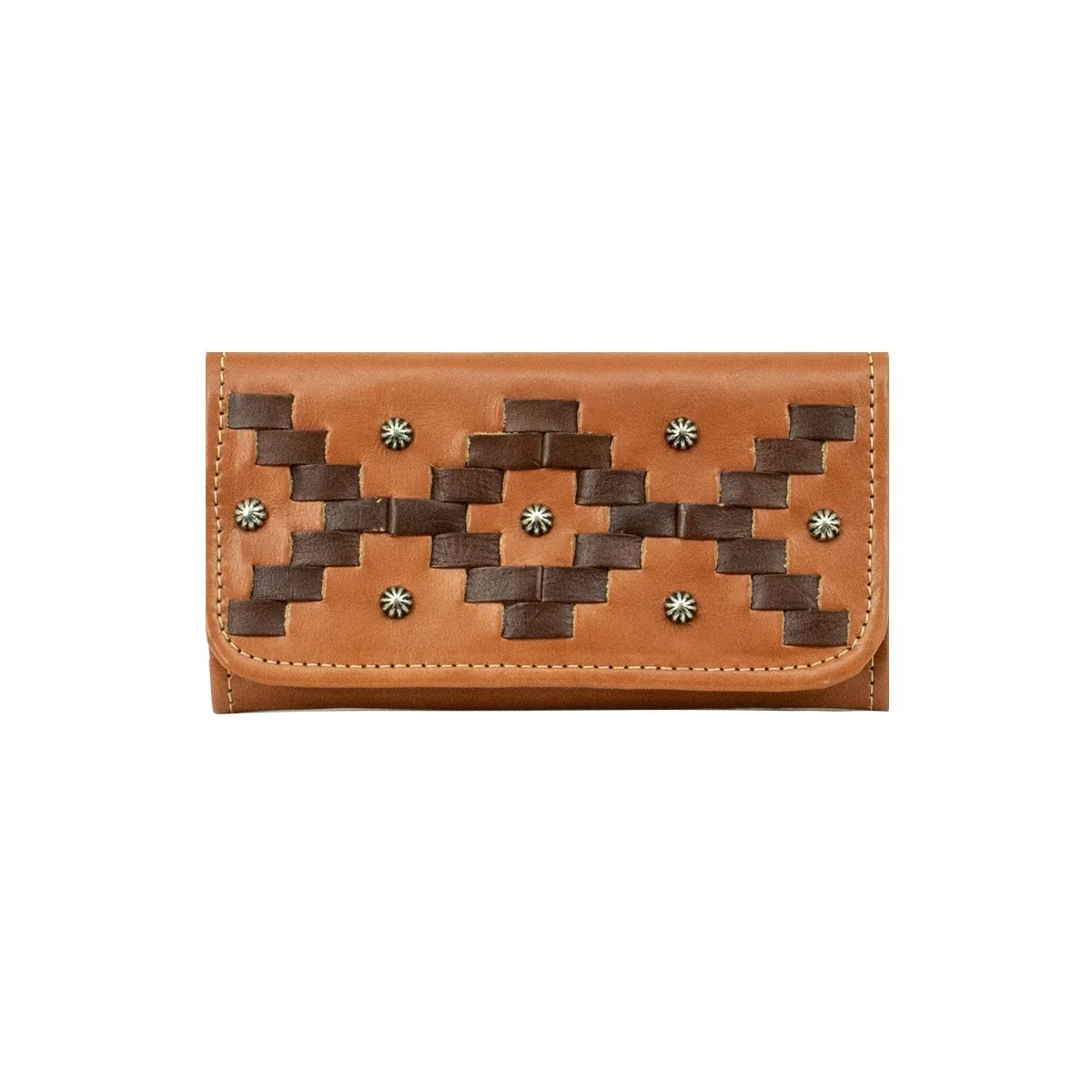 American West Ladies Tribal Weave Tri-Fold Wallet