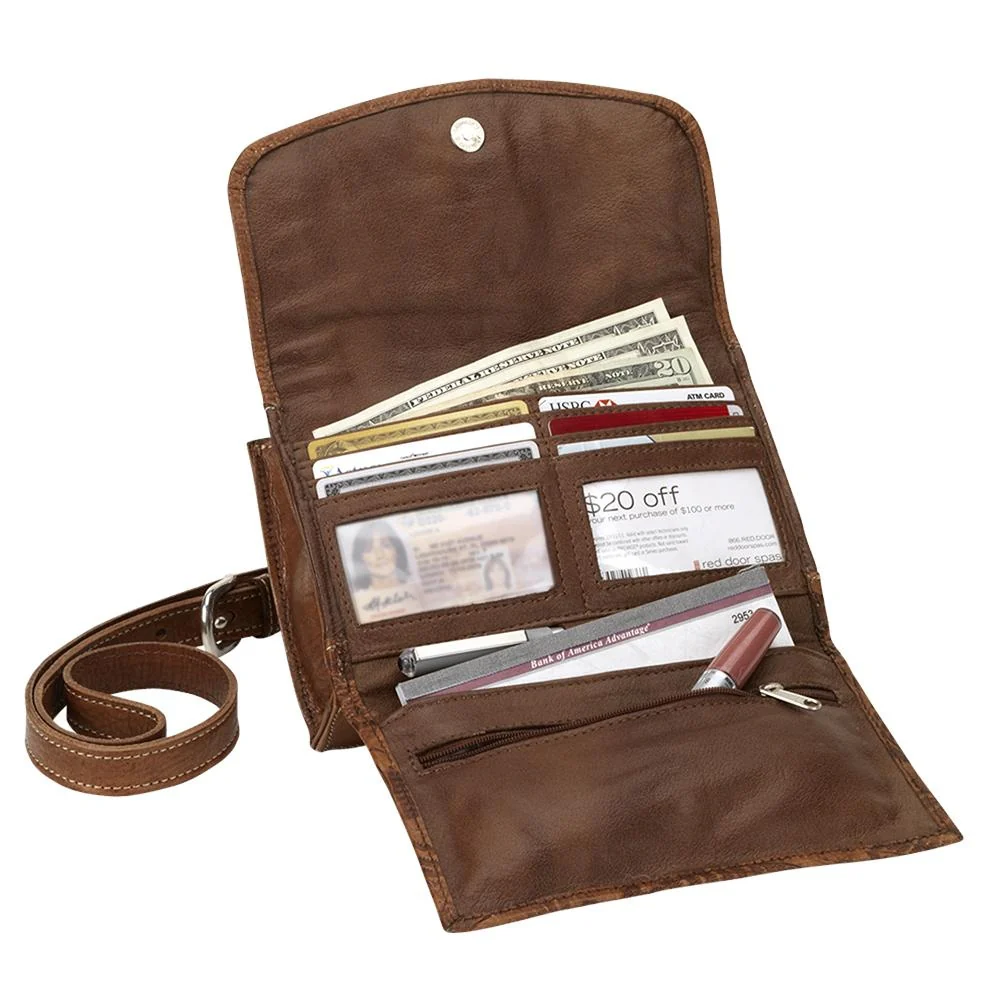 American West Midnight Copper Texas Two Step Small Crossbody/Wallet Bag - Image 2