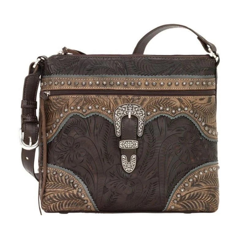 American West Saddle Ridge Zip Top Shoulder Bag - Image 2