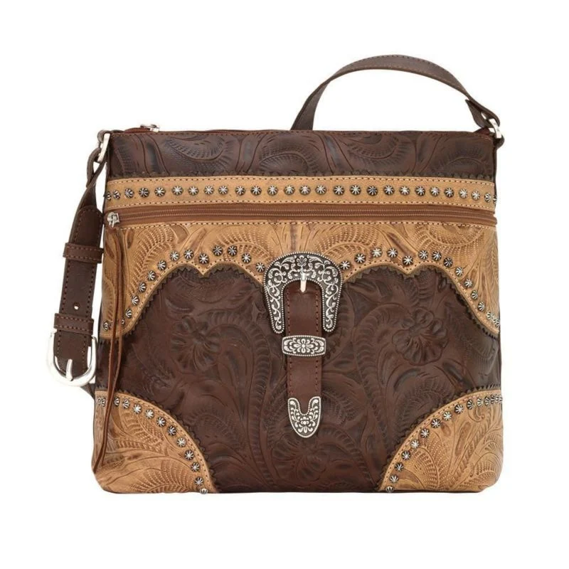 American West Saddle Ridge Zip Top Shoulder Bag - Image 4