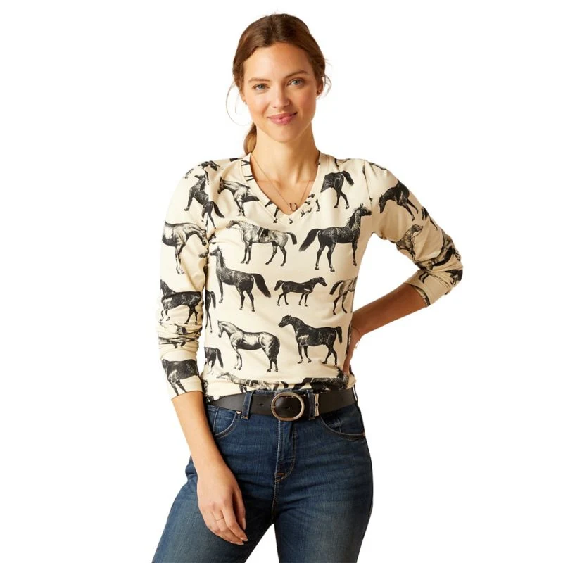 Ariat Ladies Sepia Equine Tee