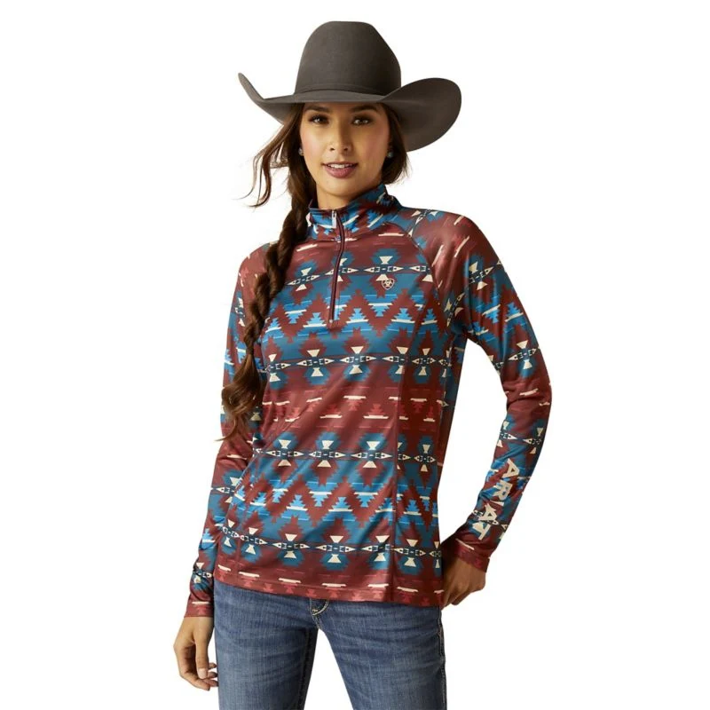 Ariat Laguna 1/4 Zip Print Top