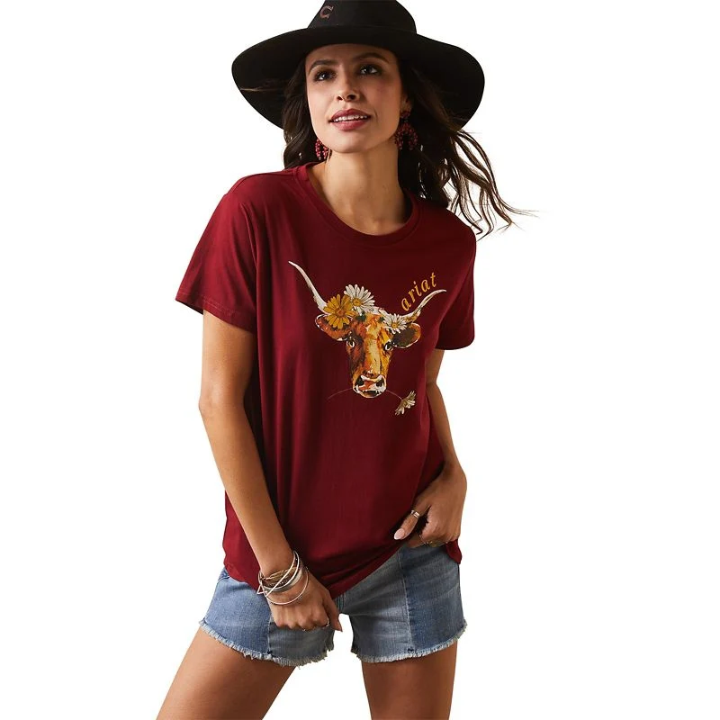 Ariat Womens REAL Daisy Steer Tee