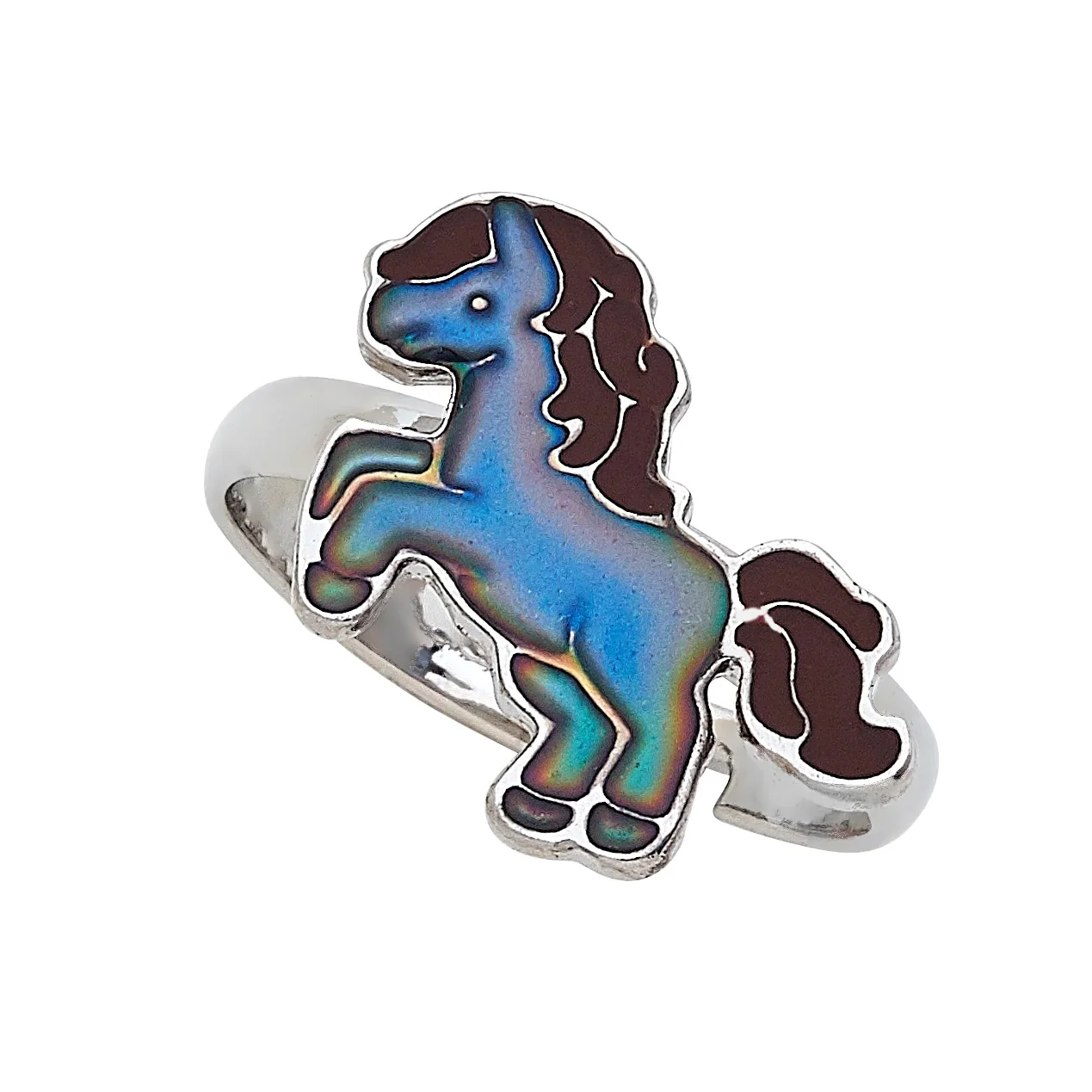 AWST Int'l Colorful Horses Mood Ring Display with 36 Rings - Image 4