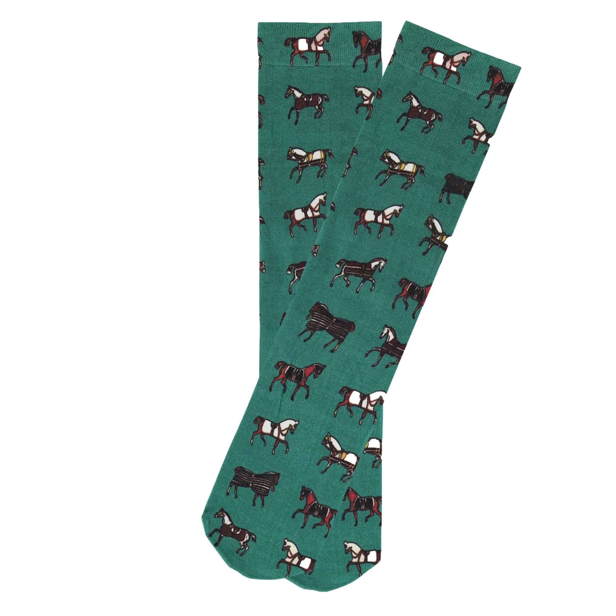 AWST Int'l Kids Horses in Blankets Socks - Image 2