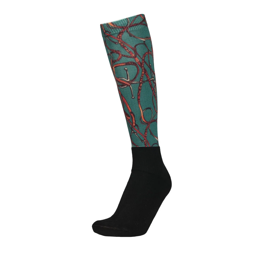 AWST Int'l Ladies Lila Snaffle Bridles Socks with Padded Foot - Image 2