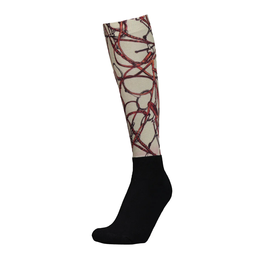 AWST Int'l Ladies Lila Snaffle Bridles Socks with Padded Foot - Image 3