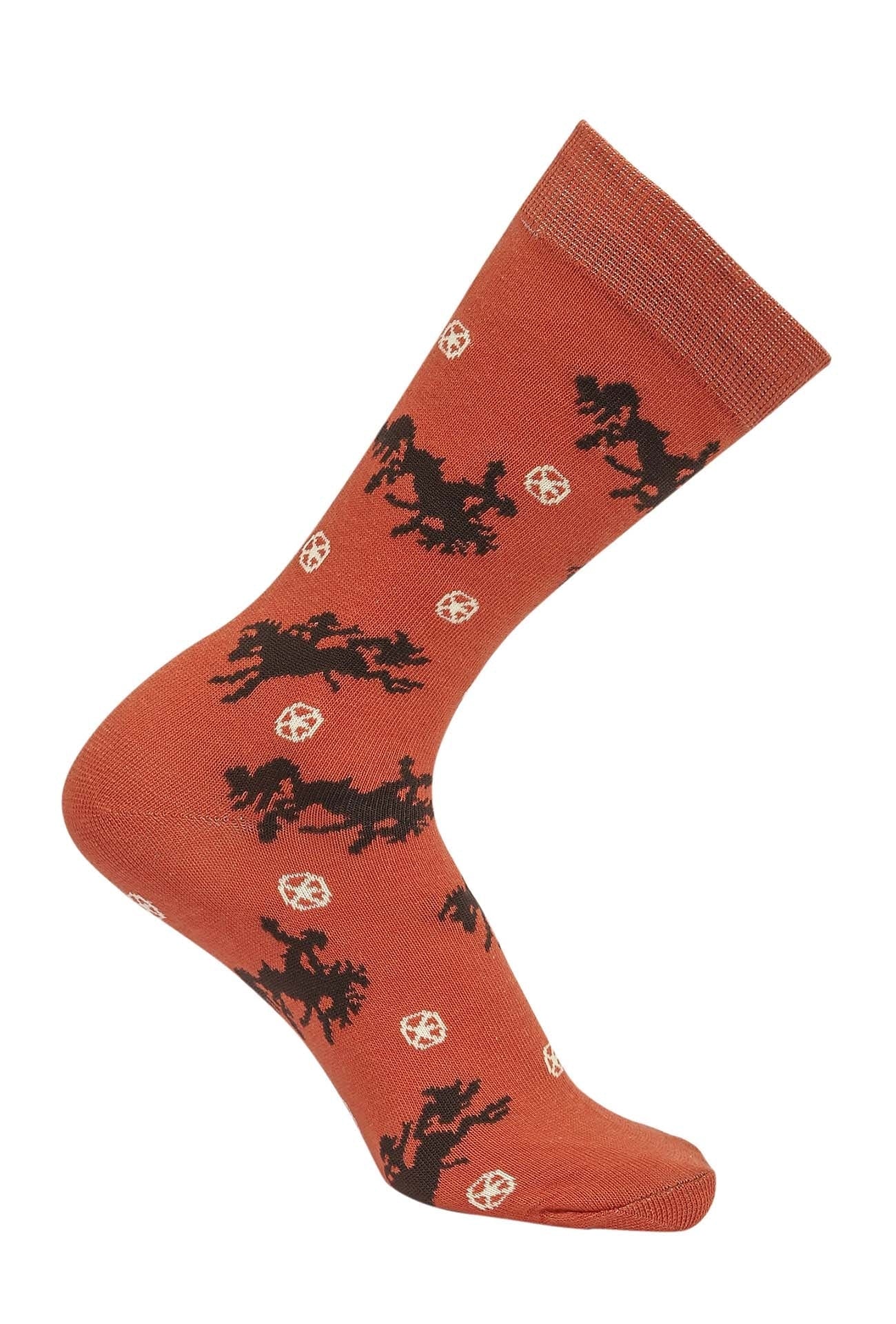 AWST Int'l Lila Bucking Horses Socks - Image 4