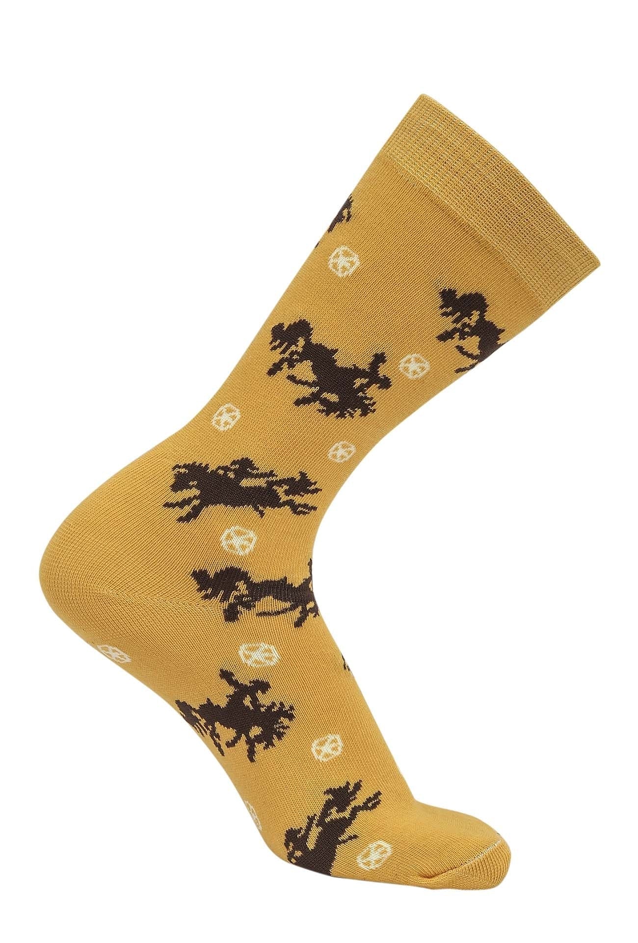 AWST Int'l Lila Bucking Horses Socks - Image 6
