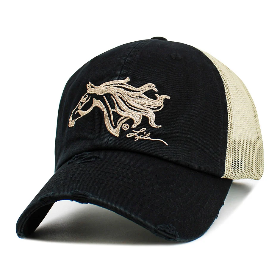 AWST Int'l Lila Vintage Mesh Horse Head Cap - Image 2