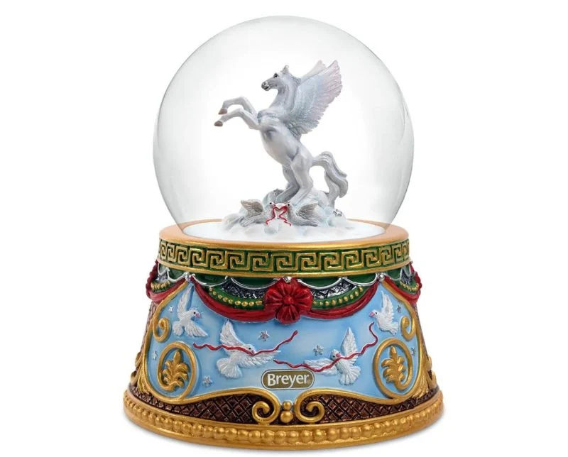 Breyer 2023 Holiday Flight Musical Snow Globe