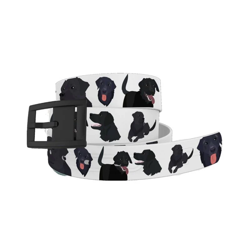 C4 Belt Black Lab Belt with Black Buckle Combo One