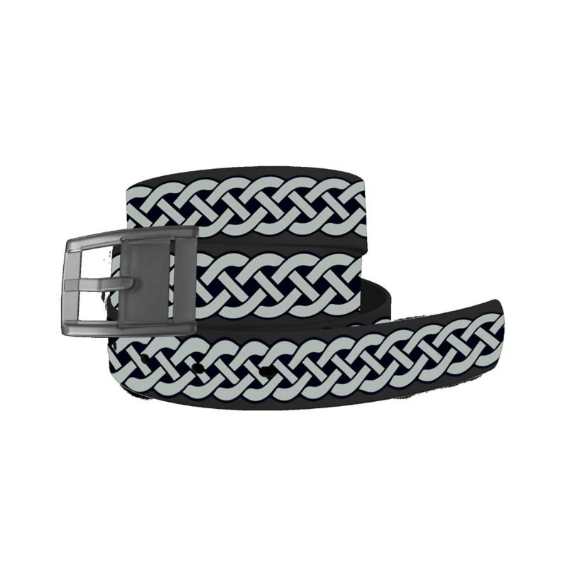 C4 Belt Celtic Knot Belt with Grey Buckle Combo On