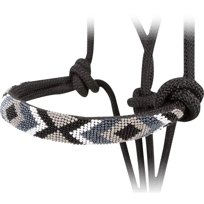 Cashel Beaded Nose Rope Halter with 9ft Lead
