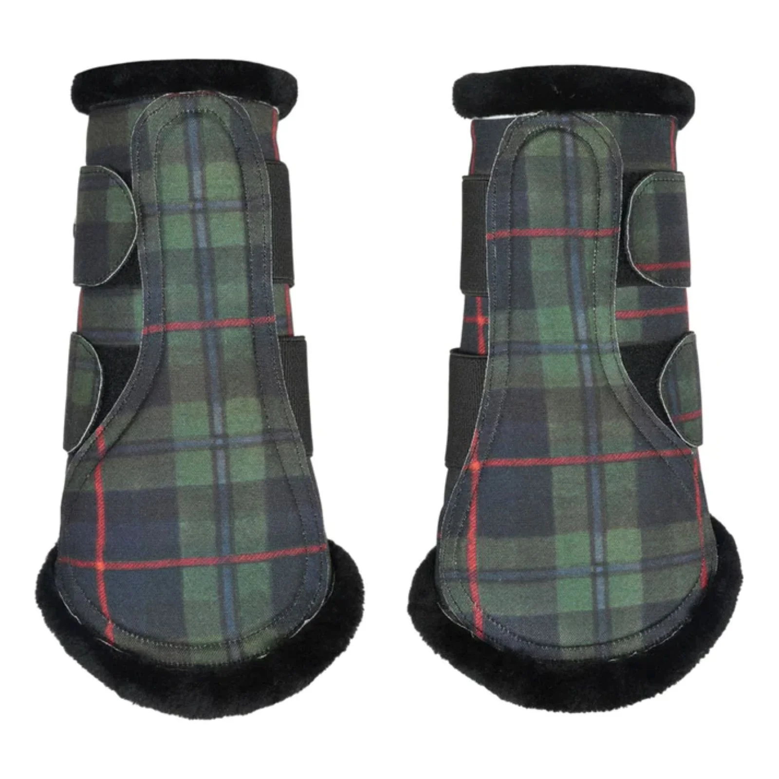 Dapplebay Holiday Plaid Brush Boots - Image 2