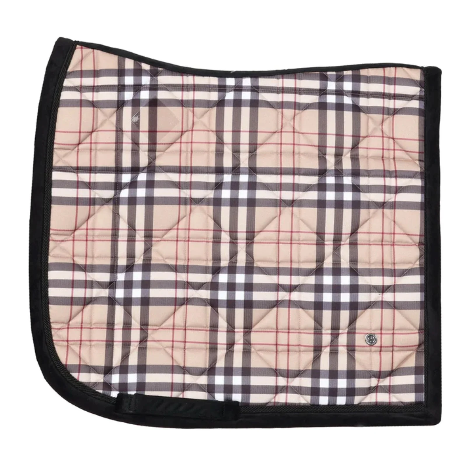 Dapplebay Holiday Plaid Dressage Saddle Pad - Image 2