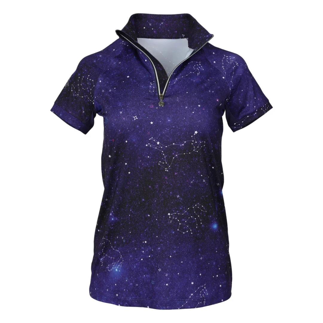 Dapplebay Kids Constellation 1/4 Zip Short Sleeve Top