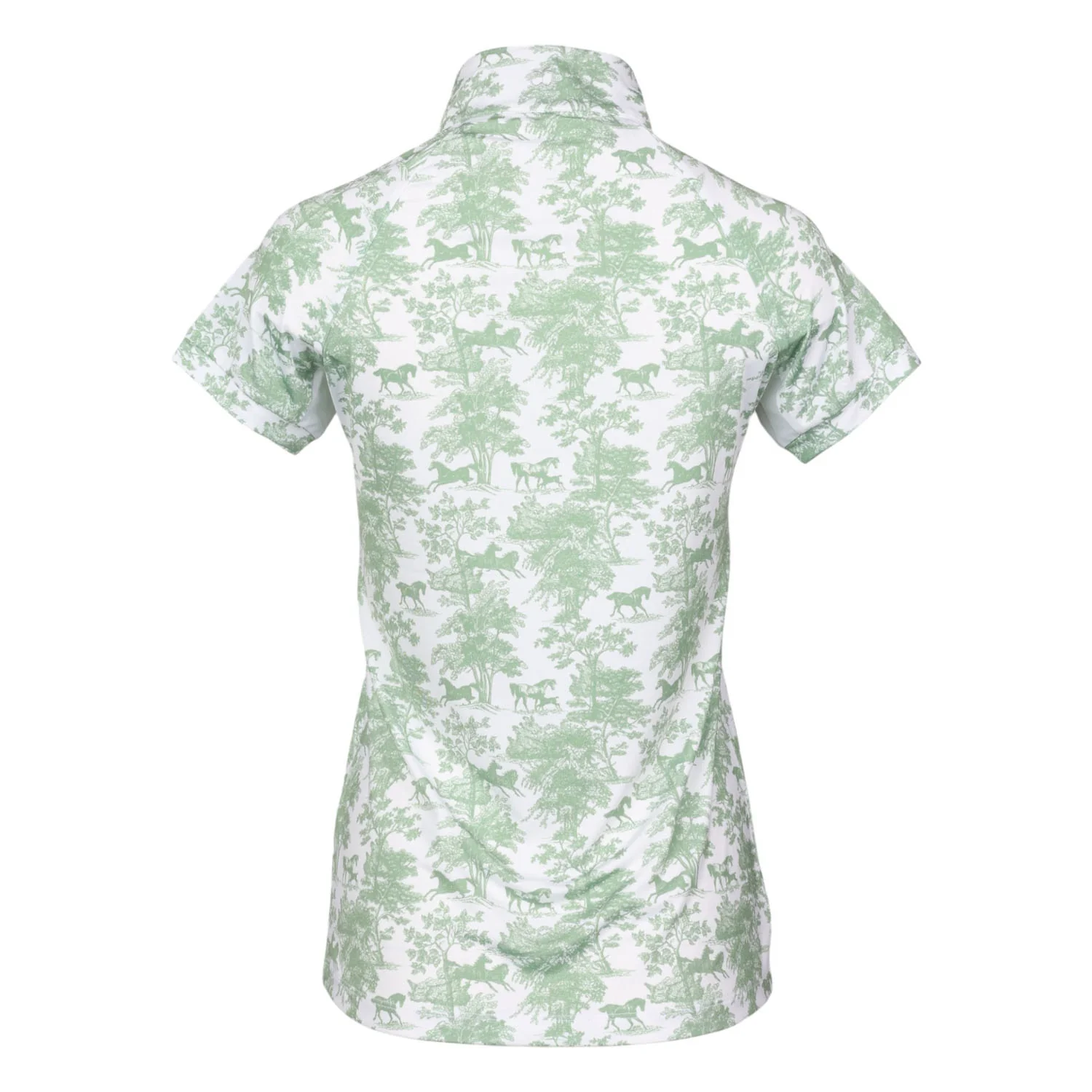 Dapplebay Ladies Equestrian Toile 1/4 Zip Short Sleeve Light Riding Top - Image 5