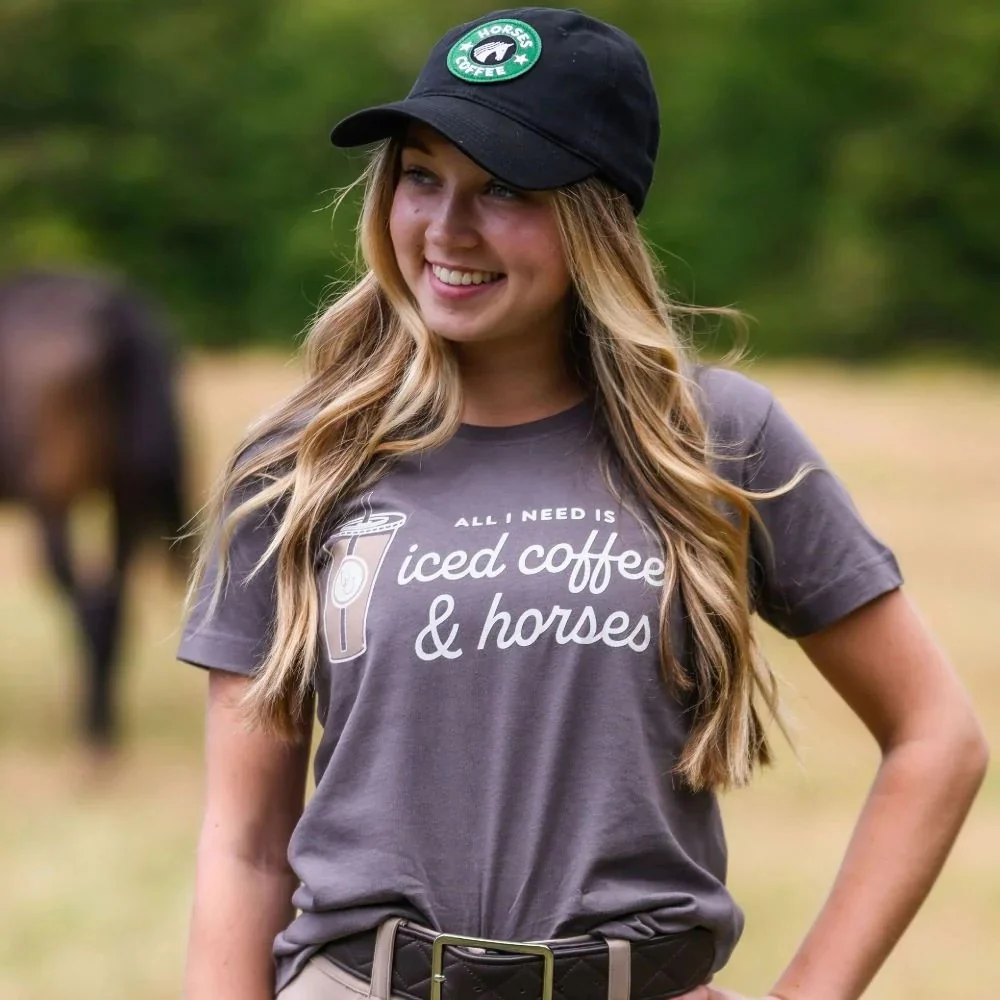 Dapplebay Ladies Iced Coffee & Horses Tee
