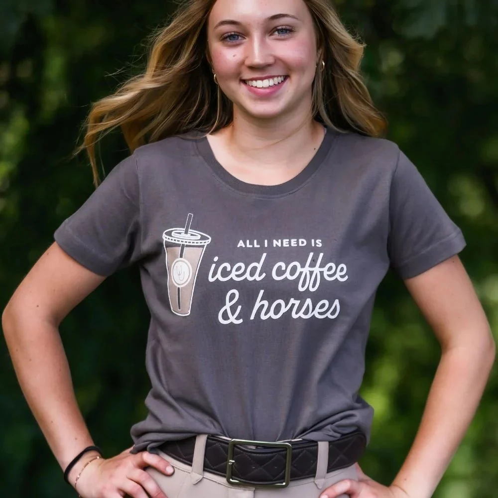 Dapplebay Ladies Iced Coffee & Horses Tee - Image 2