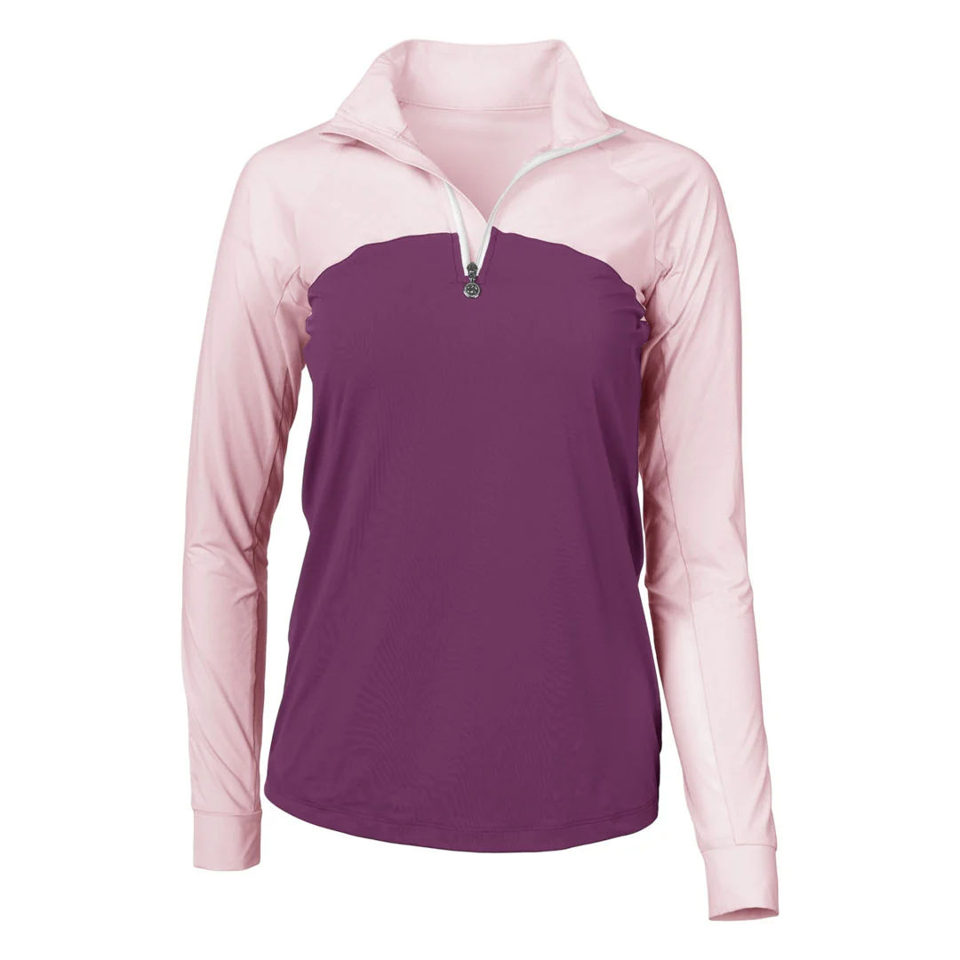 Dapplebay Lady 1/4 Zip Long Sleeve Riding Top - Image 2