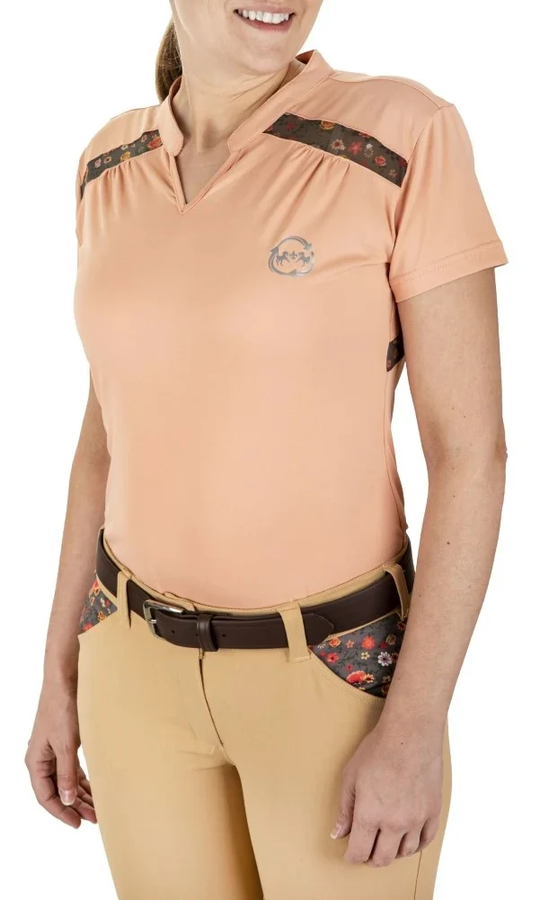EcoRider by Equine Couture Ladies Thea Short Sleeve Sport Shirt - Image 3