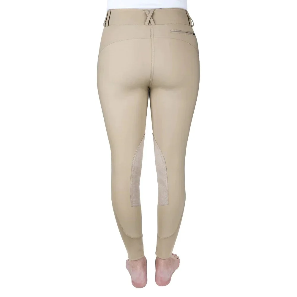 Equine Couture Ladies Charlotte Suede Knee Patch Breeches - Image 5