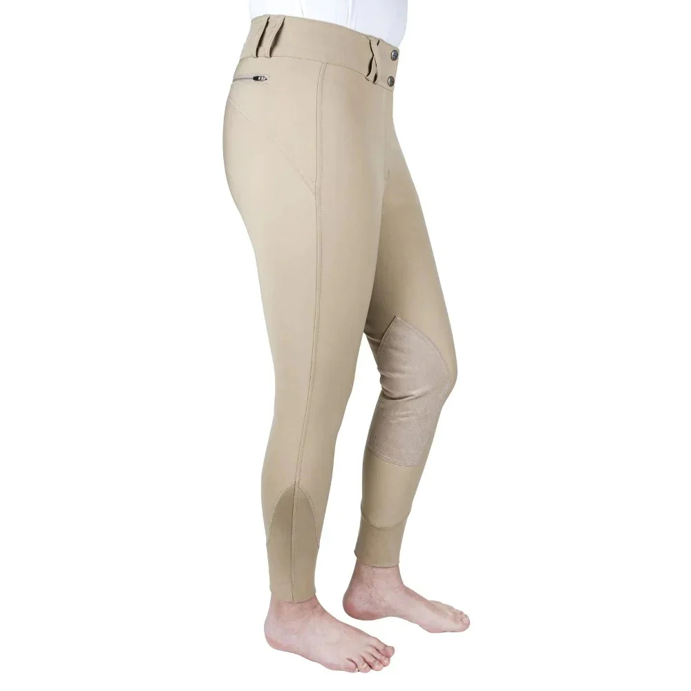 Equine Couture Ladies Charlotte Suede Knee Patch Breeches - Image 6