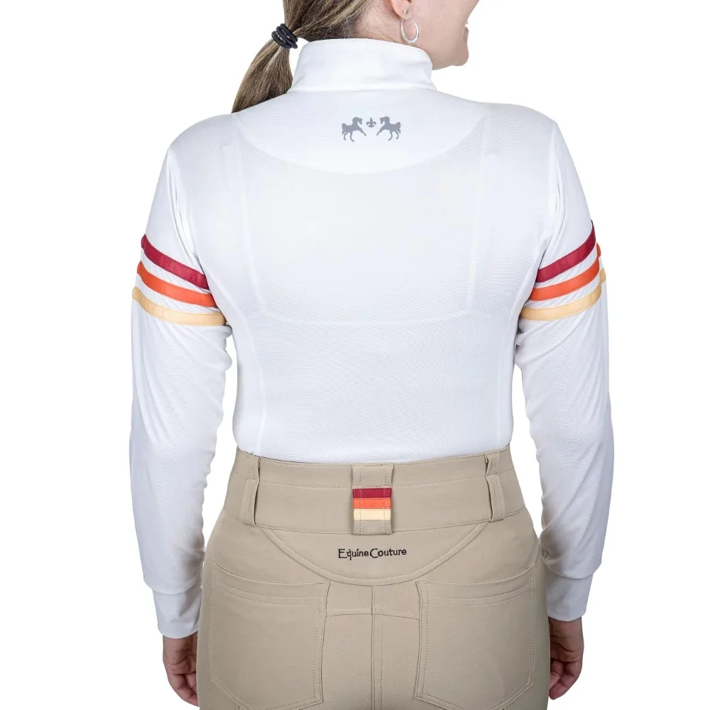 Equine Couture Ladies Gradient Long Sleeve Show Shirt - Image 3