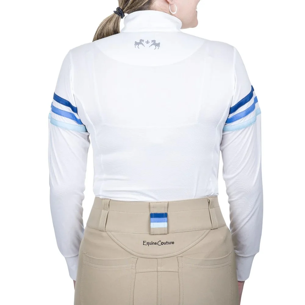 Equine Couture Ladies Gradient Long Sleeve Show Shirt - Image 4