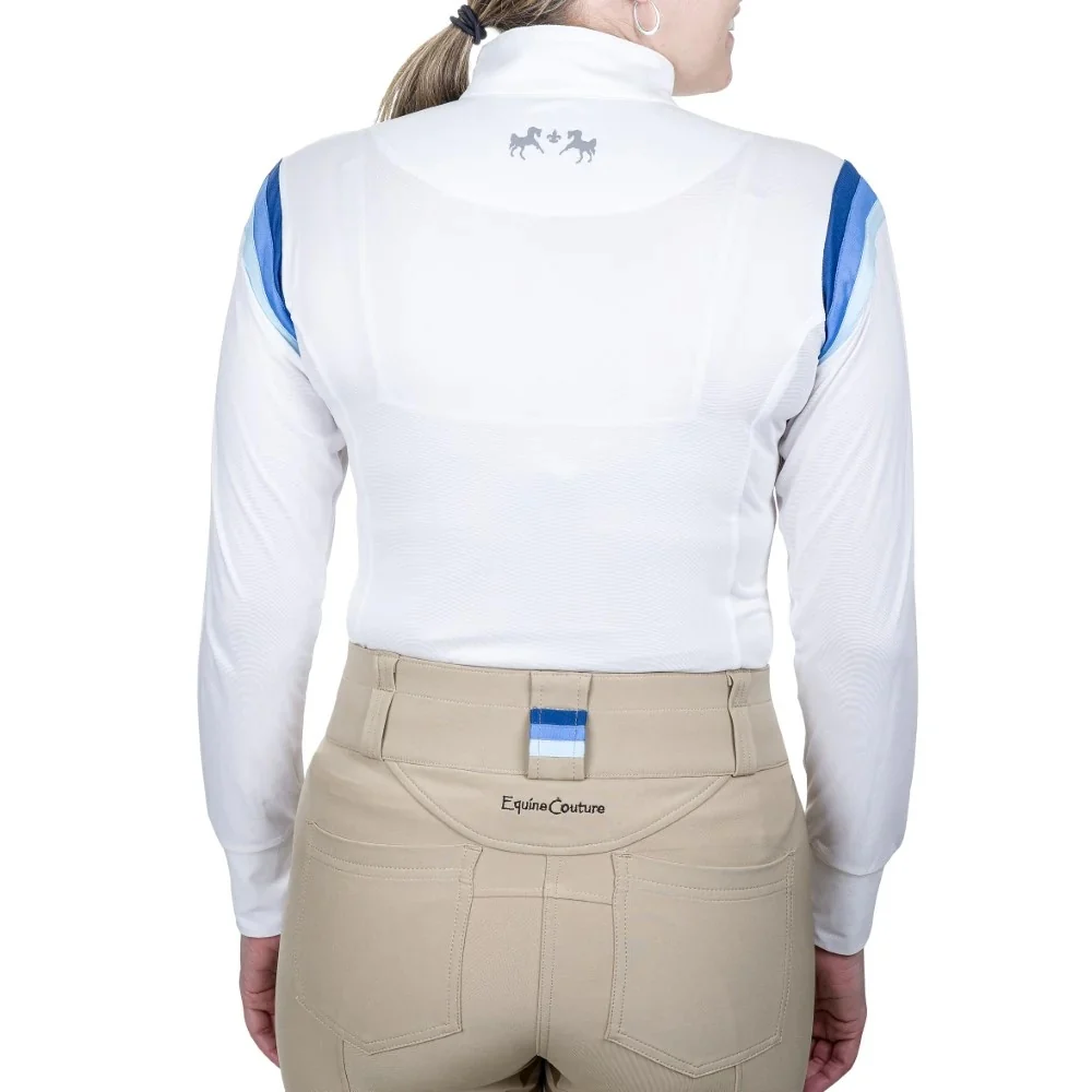 Equine Couture Ladies Gradient Long Sleeve Show Shirt - Image 4
