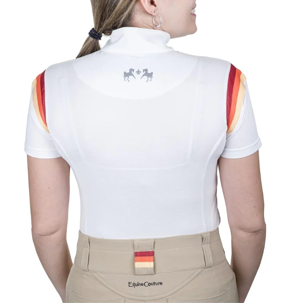 Equine Couture Ladies Gradient Short Sleeve Show Shirt - Image 4