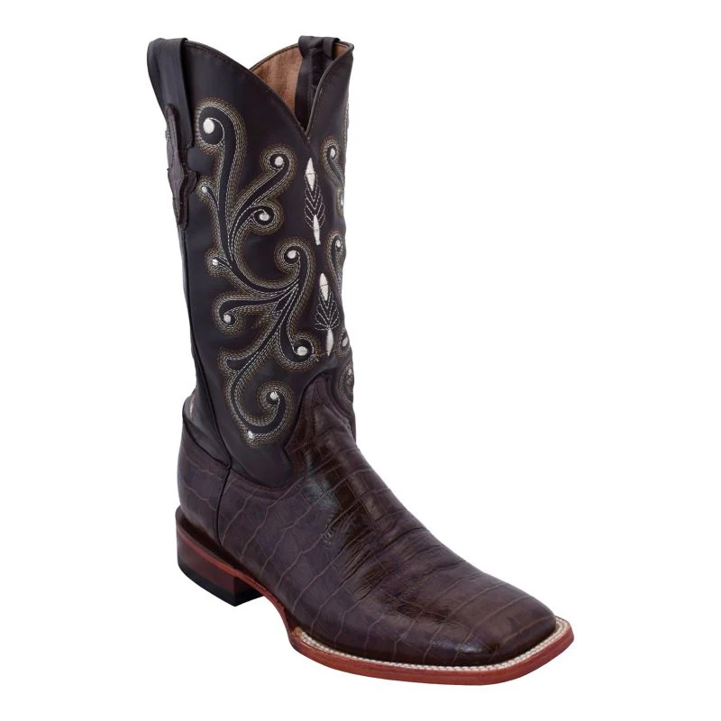 Ferrini Ladies Print Gator Sq Toe Boots