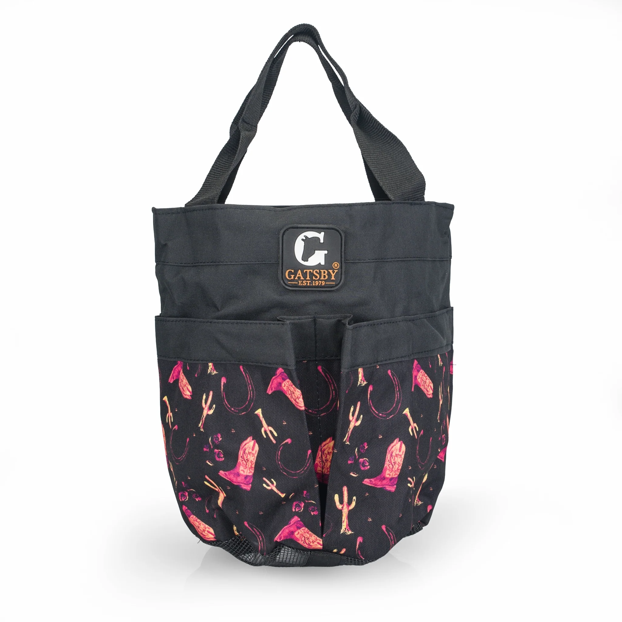 Gatsby Print Nylon Stable Tote with Mesh Bottom - Image 3