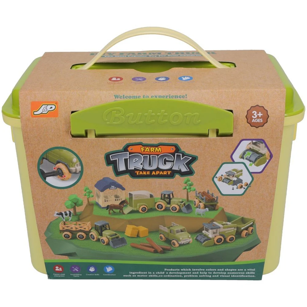 Gift Corral Toy Truck and Stable Set