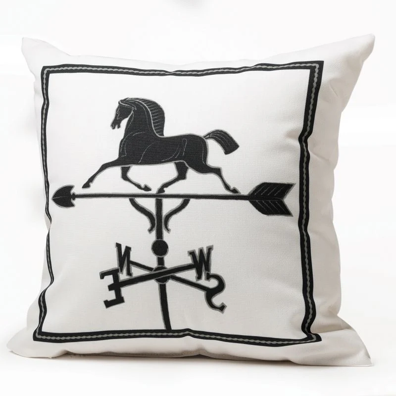 Horse Weathervane Throw Pillow