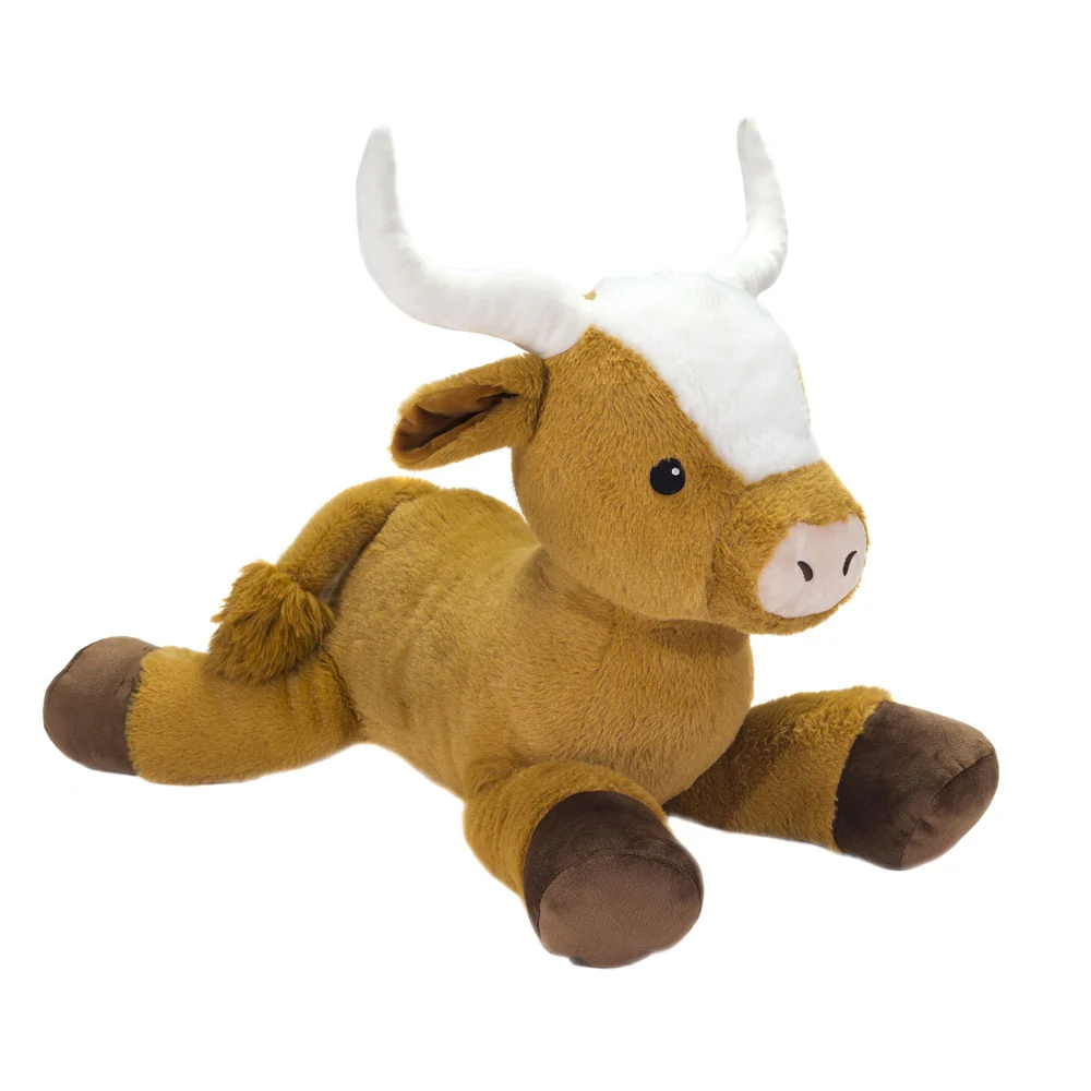 Huggable Laydown Longhorn Cow