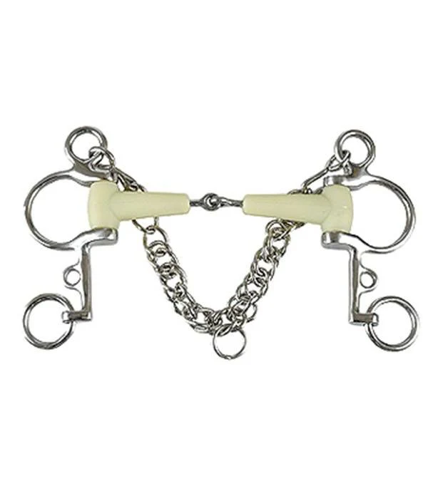 Jacks Apple Pelham Bit with Stainless Steel Rings