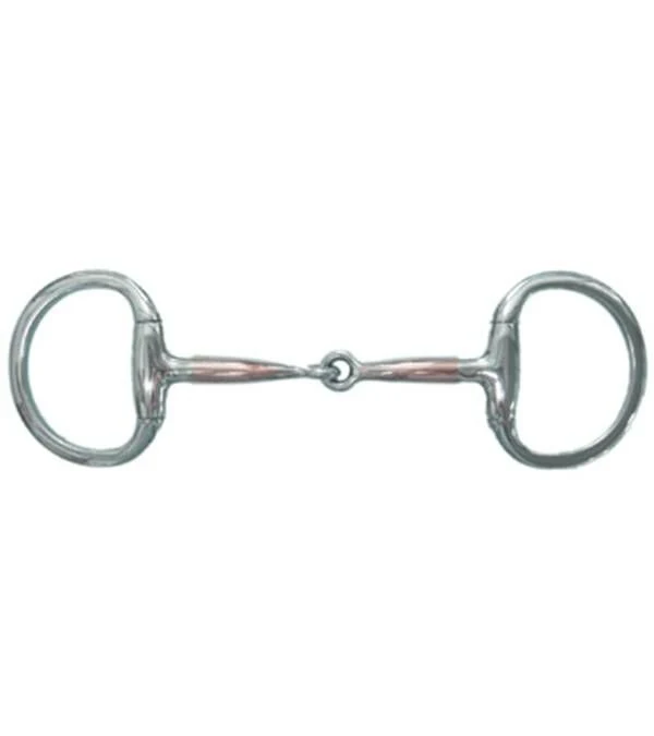 Jacks Copper Overlay Eggbutt Snaffle Bit 5" Stainl - Image 3