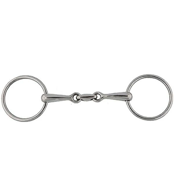 Jacks Horizontal Elliptical Link Snaffle Bit 5" St - Image 3