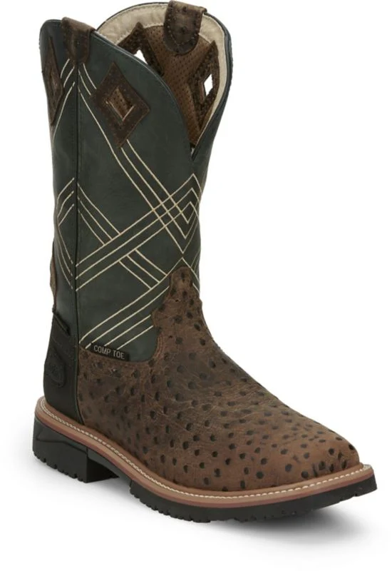 Justin Mens Dalhart Comp Toe Boots