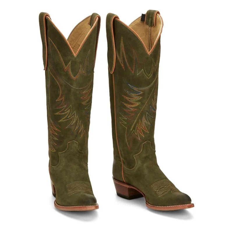 Justin Womens Clara Round Toe Boots