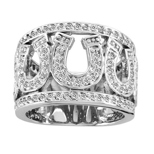 Kelly Herd .925 Sterling Multi Horseshoe Ring 5