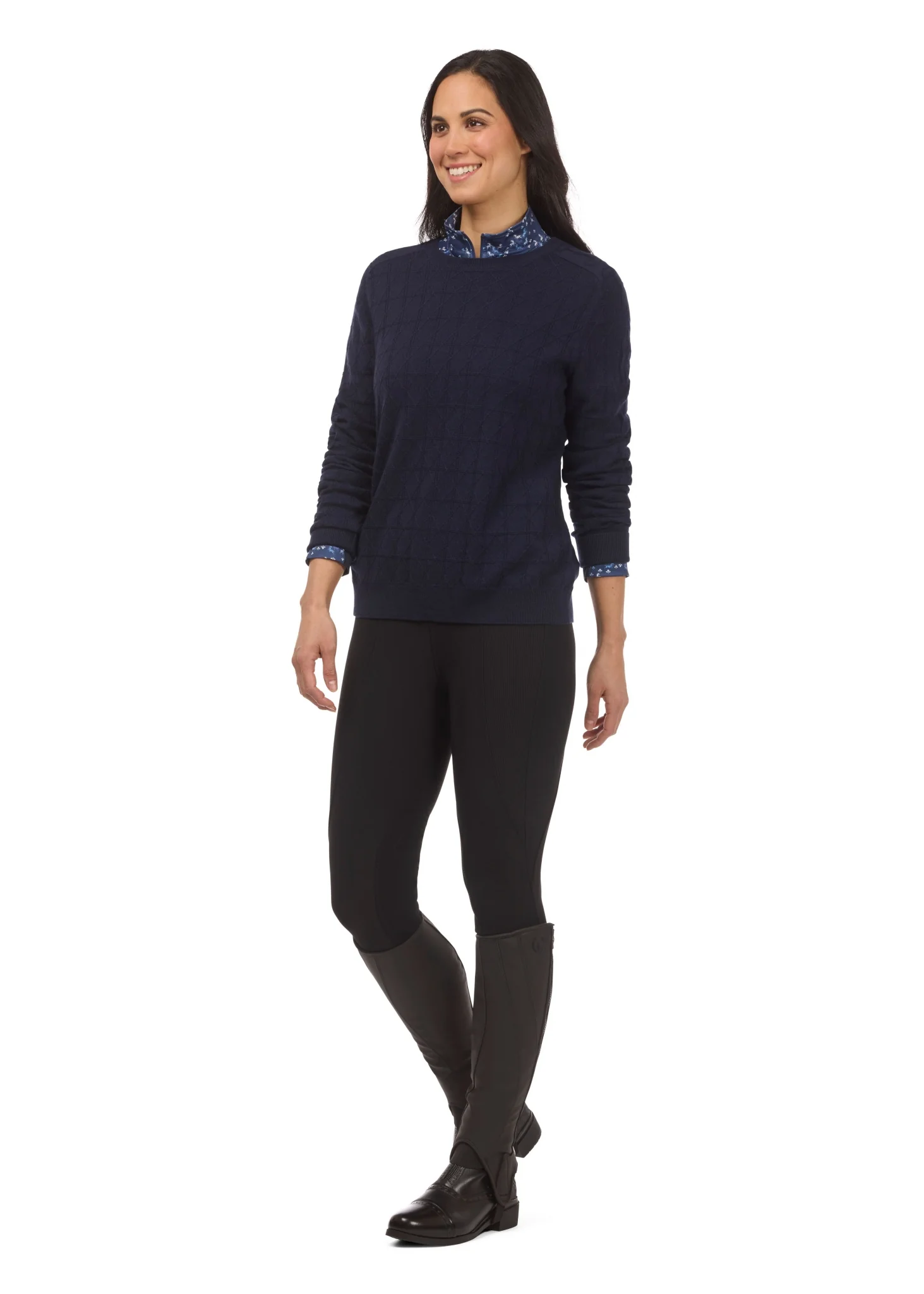 Kerrits Bit Of Diamond Crew Neck Sweater - Image 13