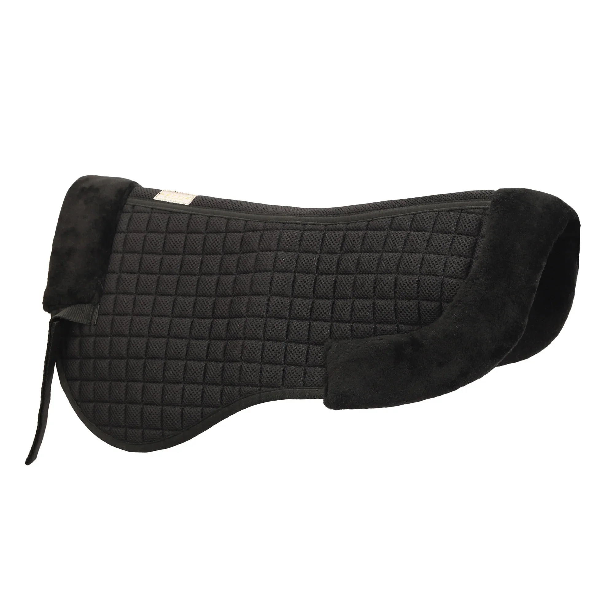 Lettia CoolMax Sherpa Quilted Half Pad with Trim - Image 2