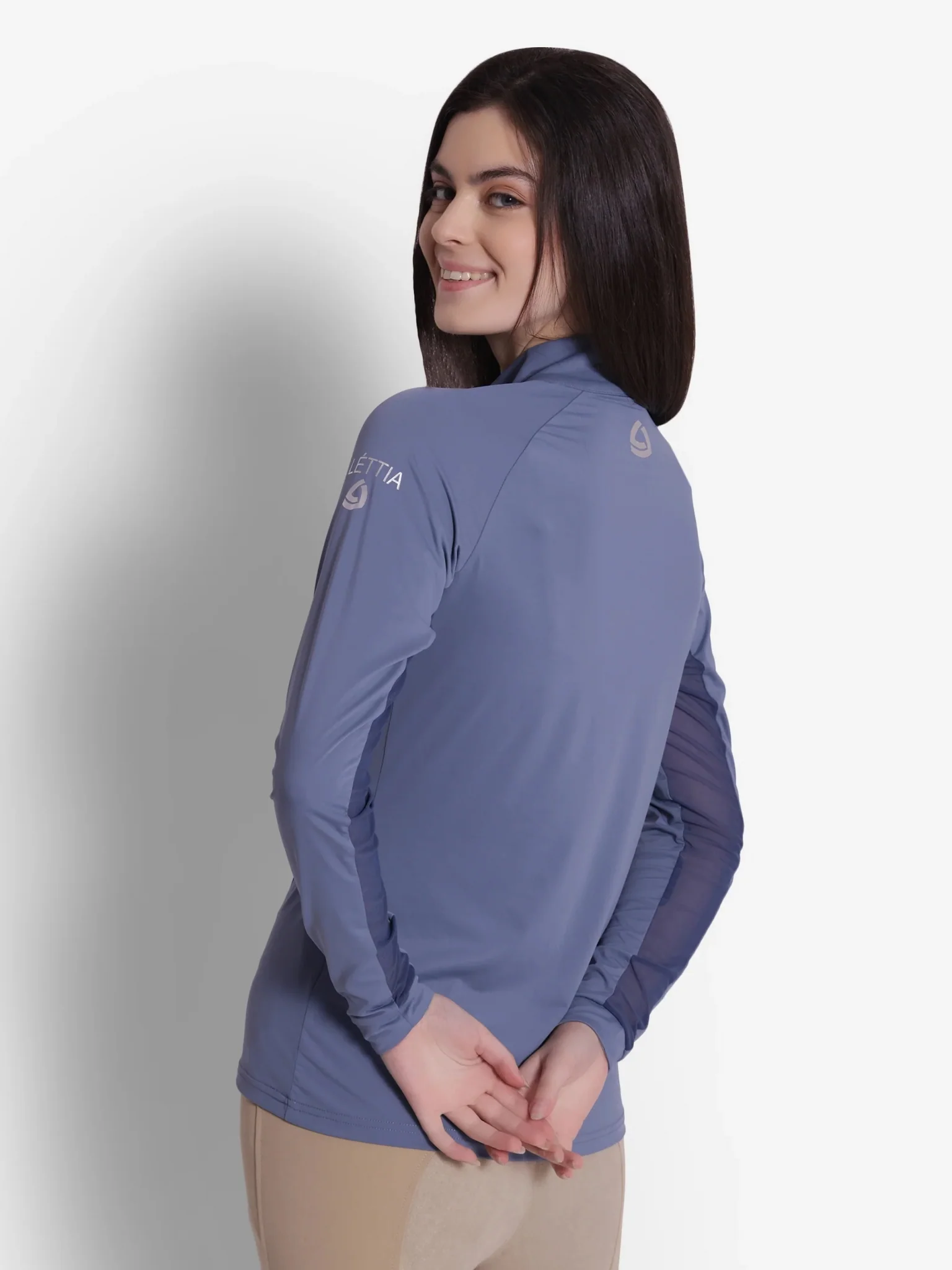 Lettia Ladies EquiFine Long Sleeve Sun Shirt - Image 4