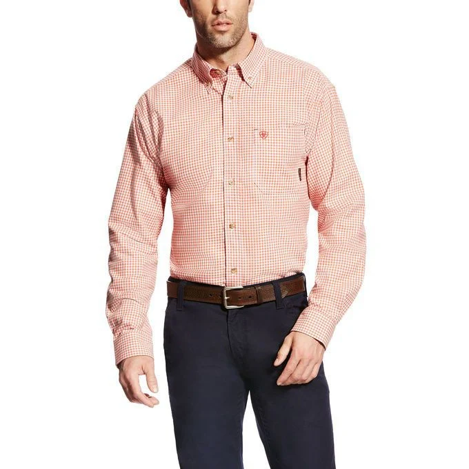 Mens Fire Resistant Logan Work Shirt L Tall Red